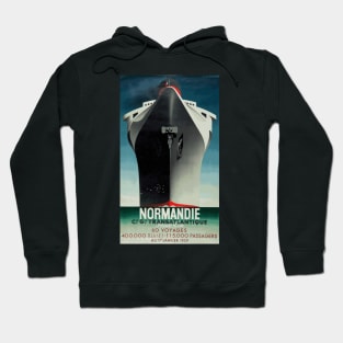 Normandie - French Ocean Liner - Iconic Art Deco Travel Poster Design by A M Cassandre Hoodie